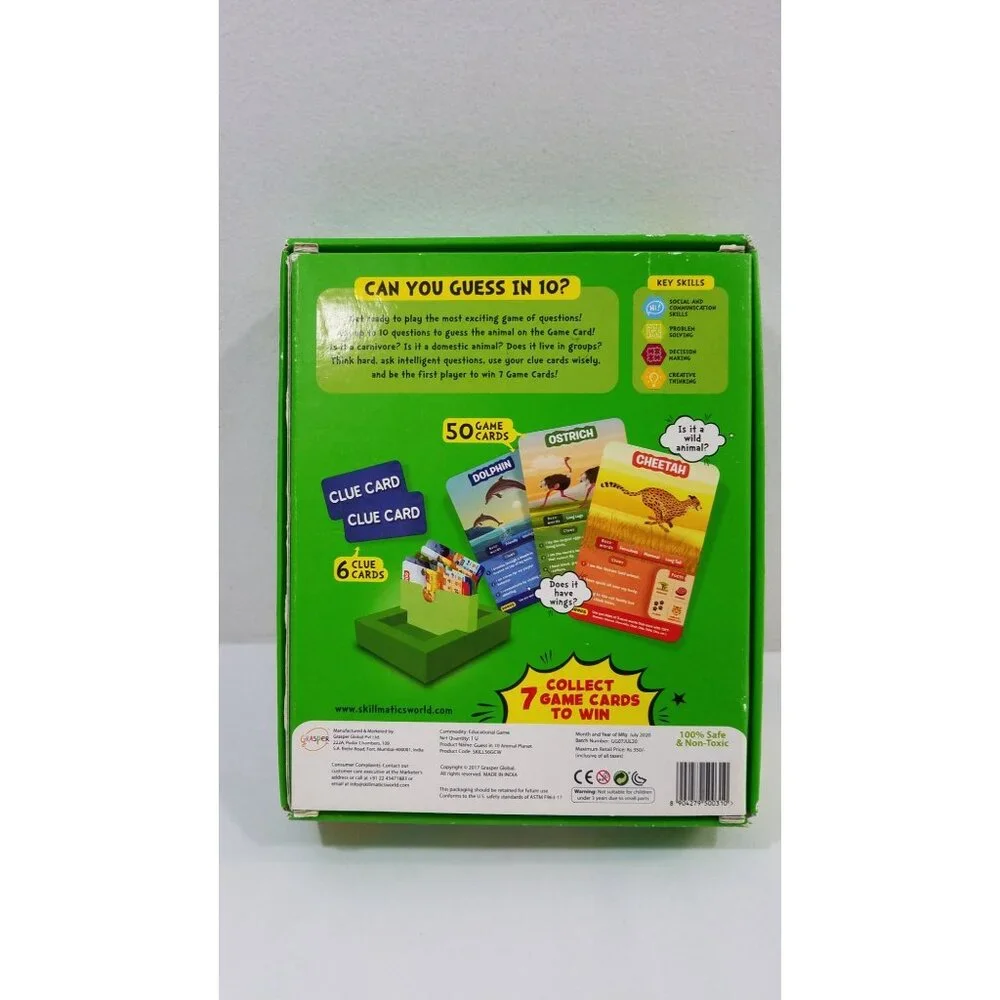 Guess In 10 Animal Planet Complete Set Guessing Game Skillmatics Family Time